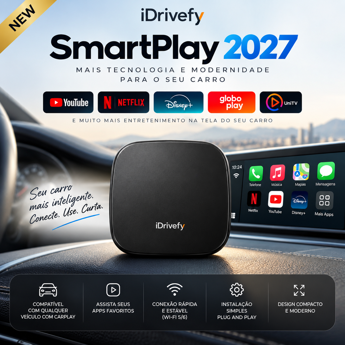 SmartPlay 2027 | CarPlay, Android Auto + Apps